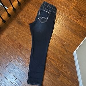 Silver Boyfriend Fit Jeans